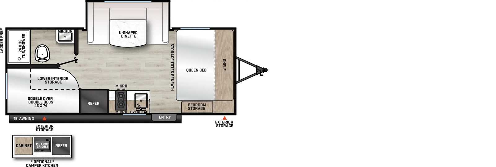 184BHSX Floorplan Image